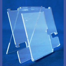 RELOJES     2 unds. elevados con  porta cartel A-6 de 105 x 148 mm    <br>Medidas: 205 x 145 mm<br>